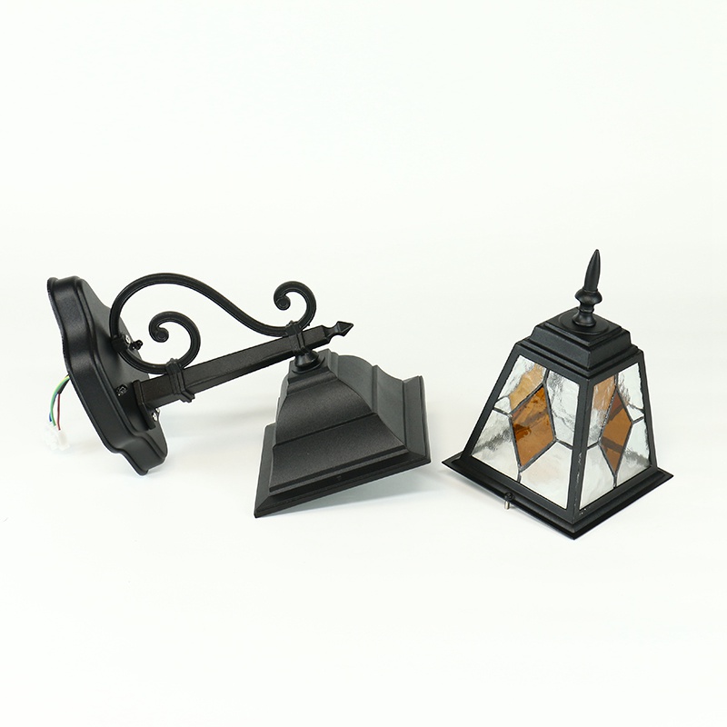 Black Outdoor Waterproof Porch Light