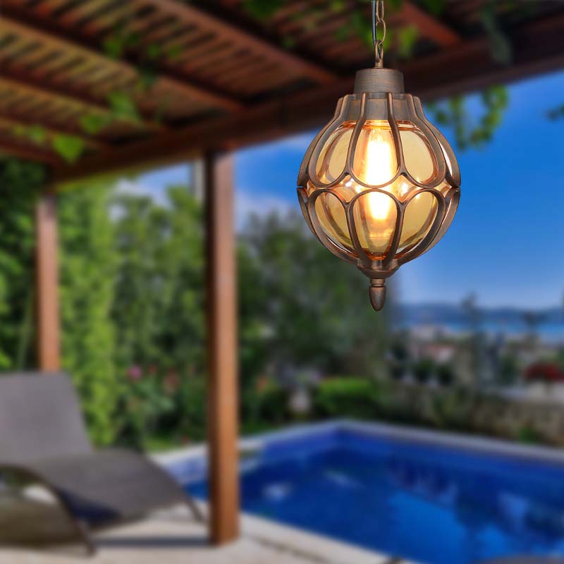 Vingae Black Bronze Outdoor Pendant Light