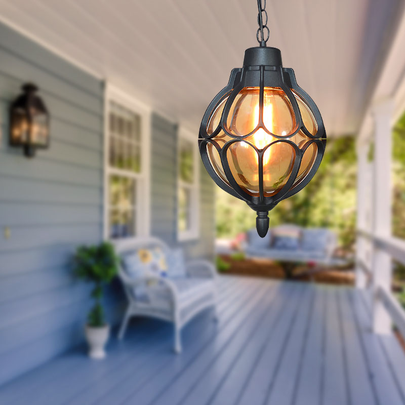 Vingae Black Bronze Outdoor Pendant Light