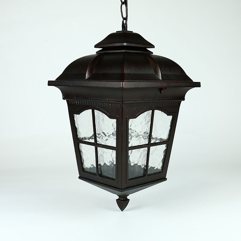 Waterproof Retro Hanging Lantern Exterior Pendant Porch Light