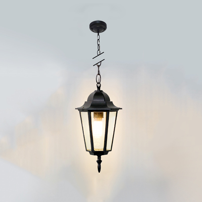  Exterior Pendant Black Outdoor Hanging Lantern Lights