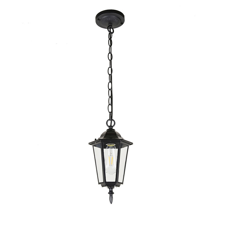  Exterior Pendant Black Outdoor Hanging Lantern Lights