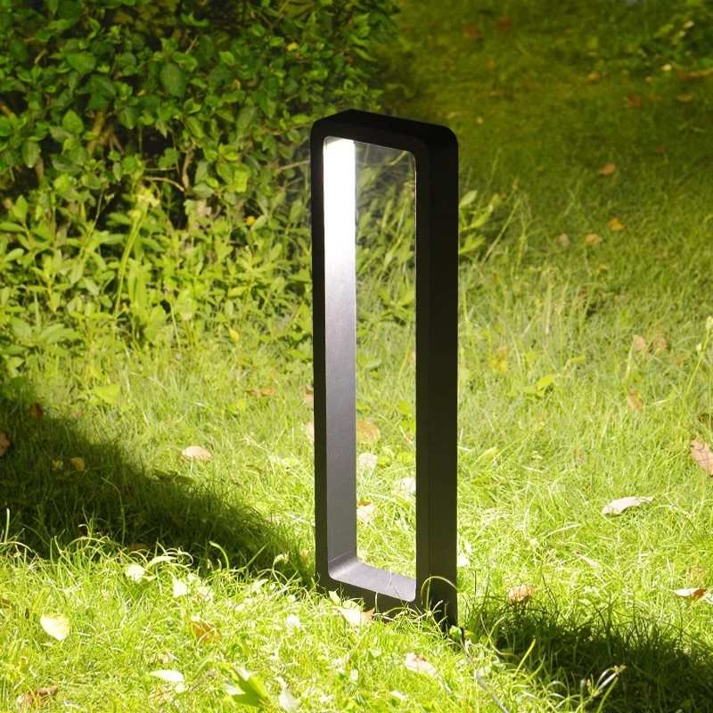 Exterior LED Landscape Black Outdoor Bollard Lights