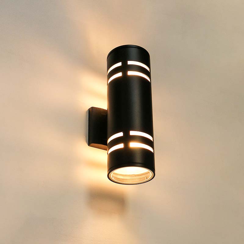 Black Led E27 Outdoor Wall Light