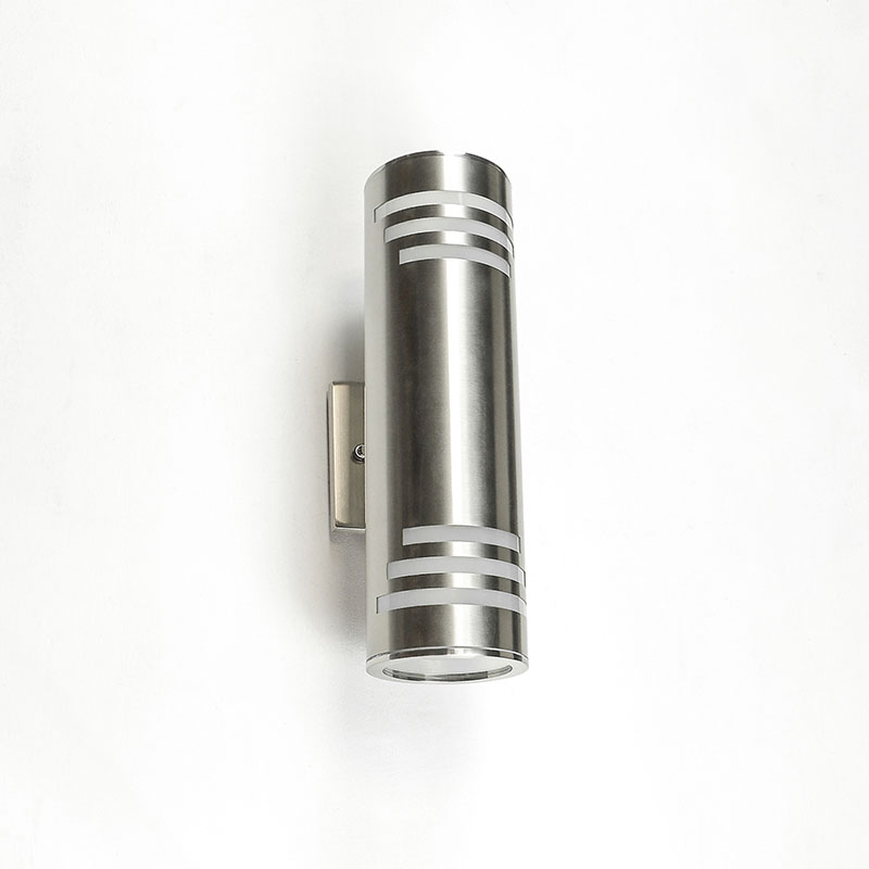 Stainless Steel Cylinder Up Down Wall Sconce Outdoor