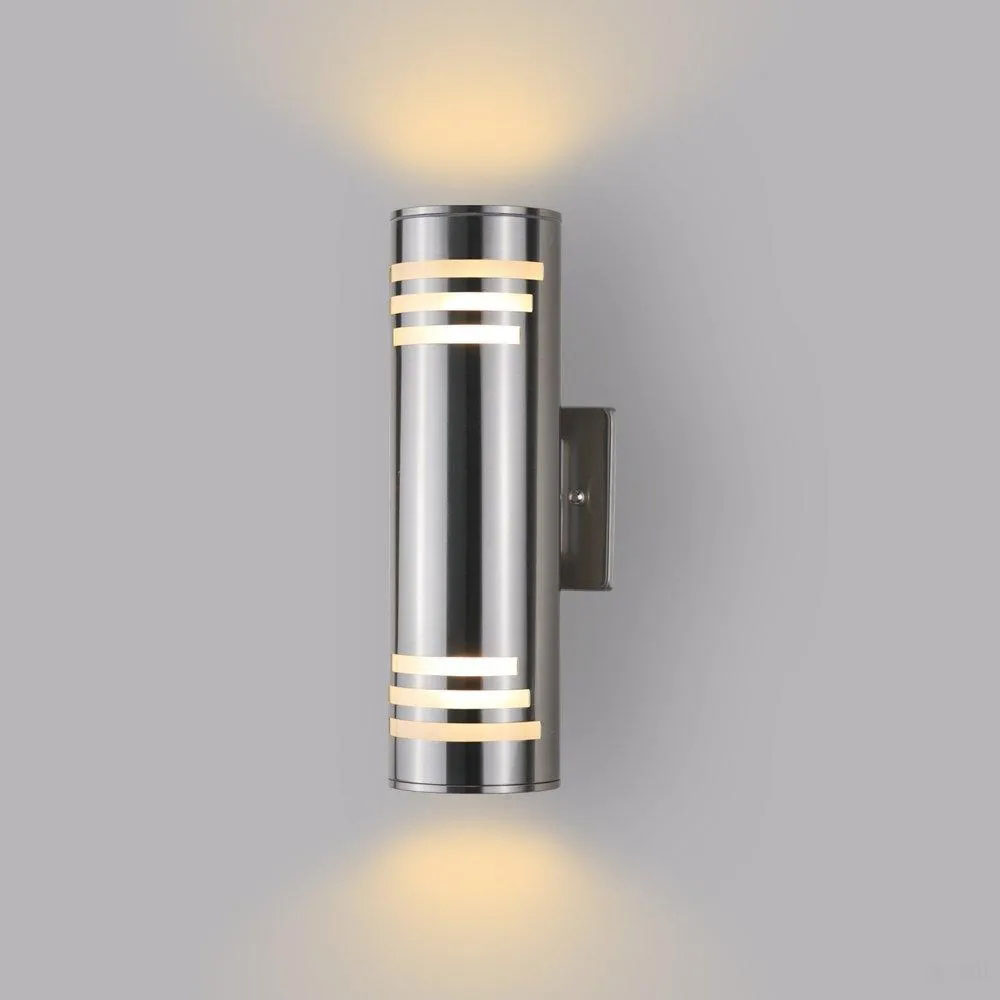 Stainless Steel Outdoor Wall Sconce With Photocell