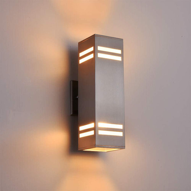 Modern Stainless Steel Outdoor Porch Lights Wall Mount