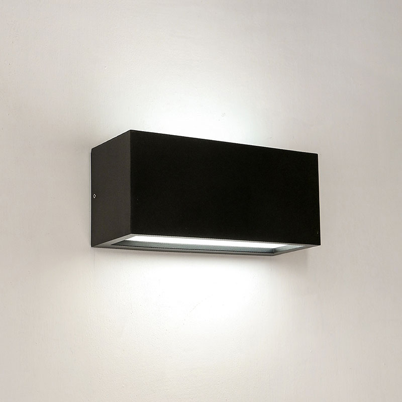 Matt Black Contemporary Exterior Wall Sconces Led Lamp Fixture