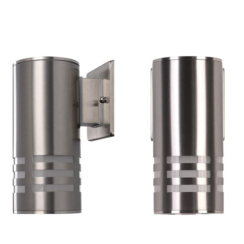 Stainless Steel Cylinder Wall Lamp Front Door Wall Sconces