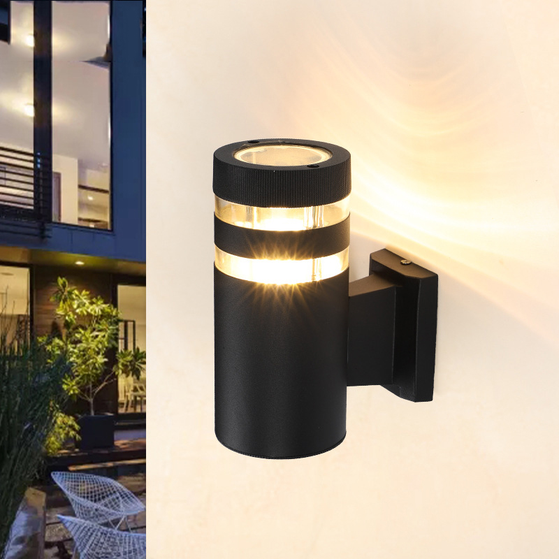 Led Wall Sconce Cylinder Exterior Wall Uplighting