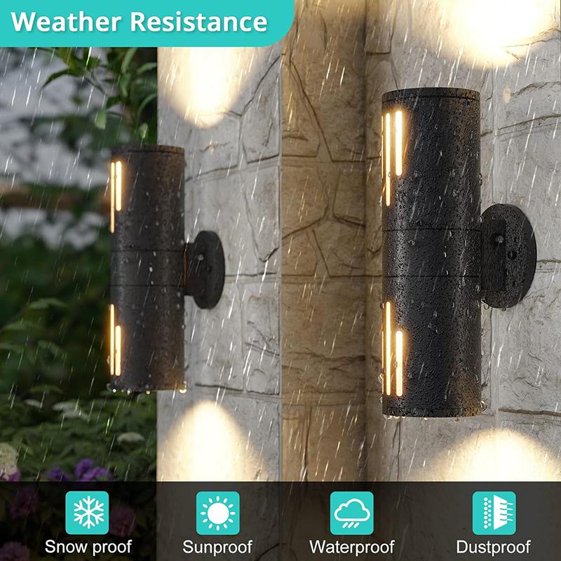 Porch Cylinder Ip65 Outdoor Wall Lights With Sensor