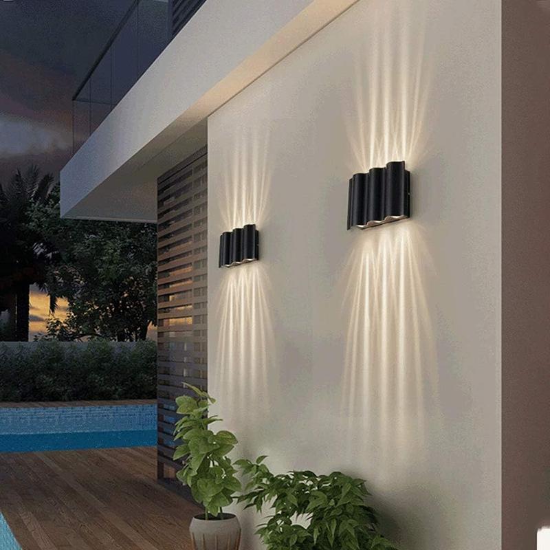 Up Down Led Outdoor Wall Lights Anthracite Grey