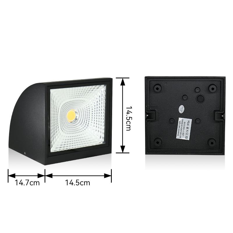 Waterproof Modern Outdoor Led Exterior Light Fixtures Wall Mount