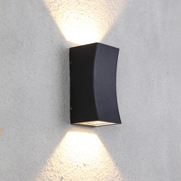 Up Down Black Modern Led Outdoor Wall Sconce Lights