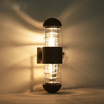 Cylinder Sconce Light Fixture Wall Outdoor Lamp 