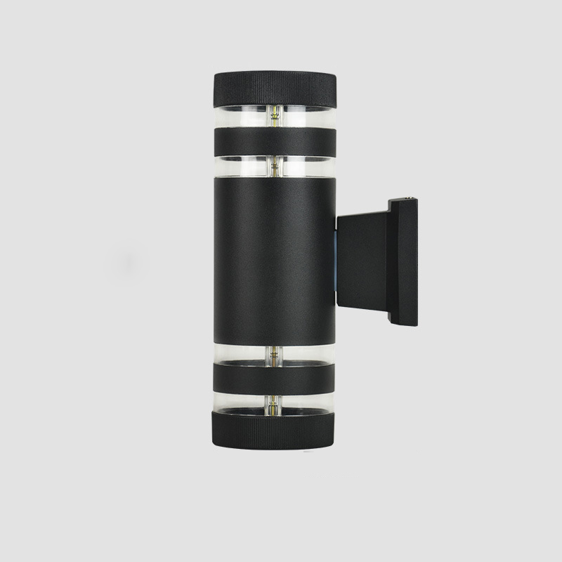 Modern Outside Black Up Down Outdoor Wall Lights