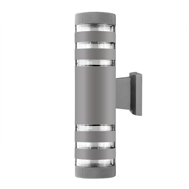 Up Down Wall Sconce Black Cylinder Outdoor Light