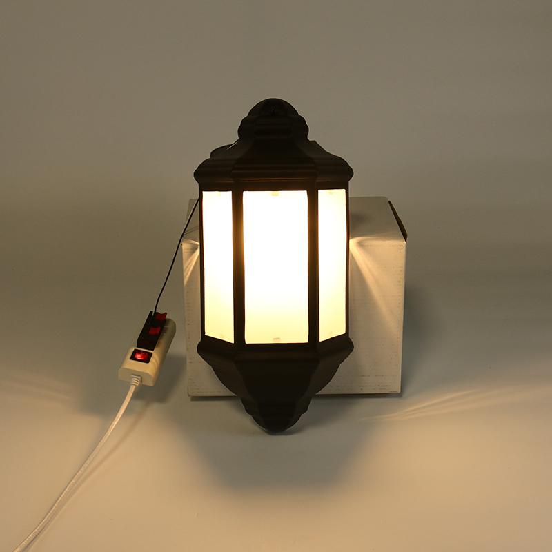 Aluminium Porch Half Lantern Garden Wall Lights Outdoor