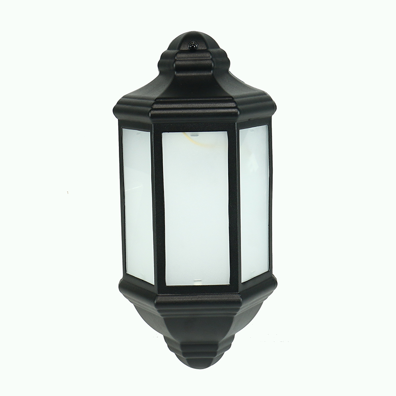 Aluminium Porch Half Lantern Garden Wall Lights Outdoor 