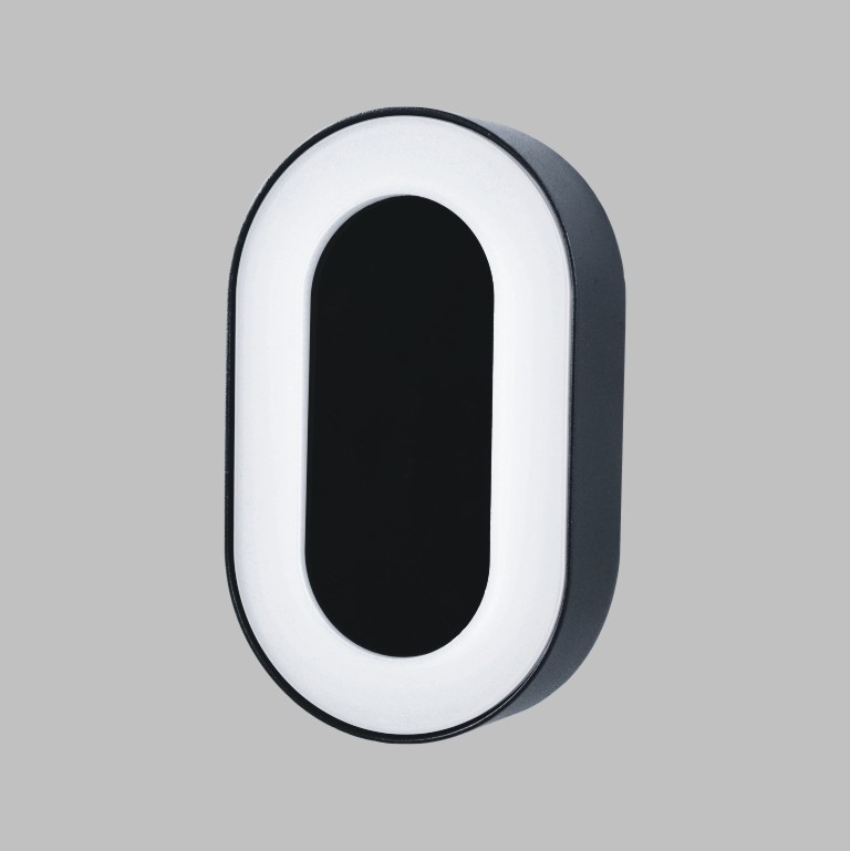 Oval Modern Led Outdoor Lighting Fixtures Wall Mount 