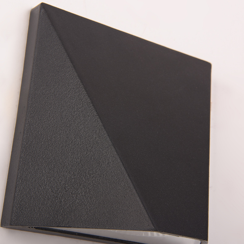Square Wall Lamp Led outside Lights Black