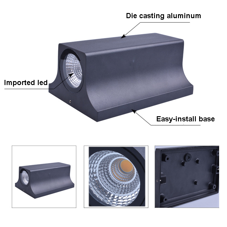 Up Down Led Wall Modern Outdoor Front Door Lights