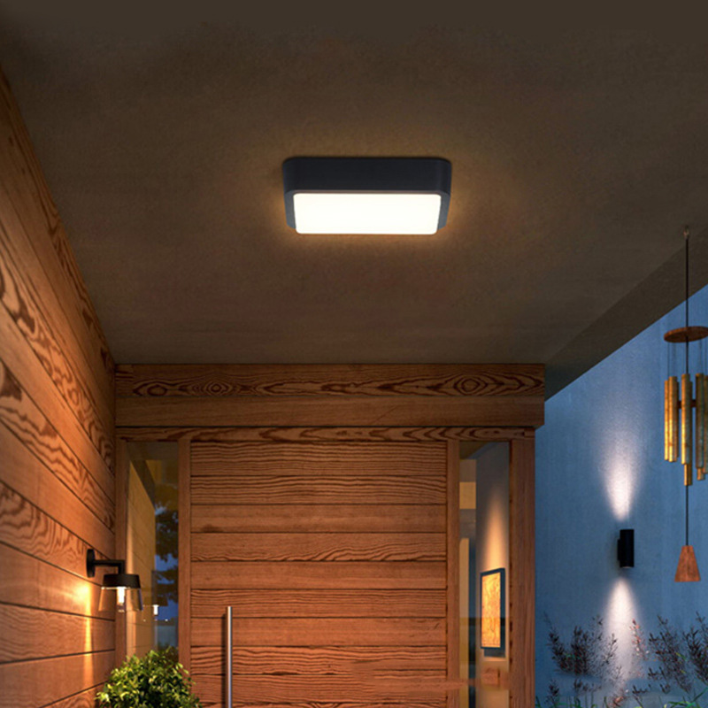 Ip65 Aluminum Rectangle 24w Bulkhead outside Light