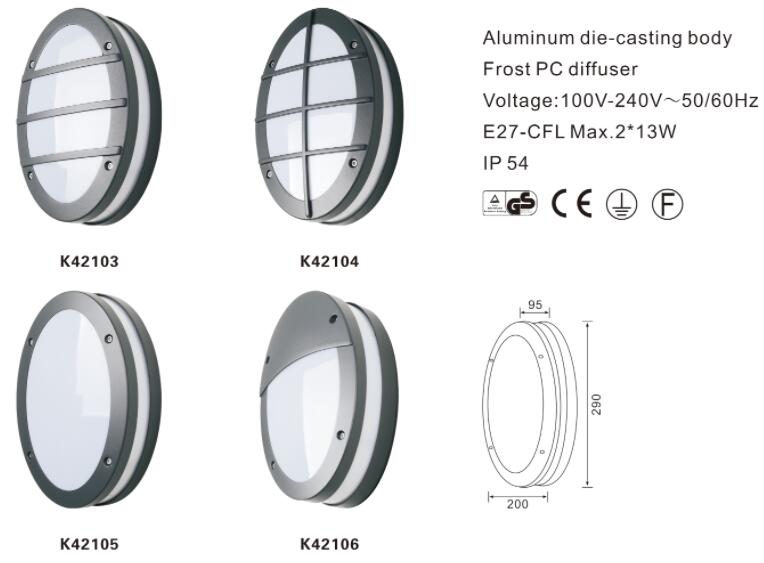 Outdoor Bulkhead Light