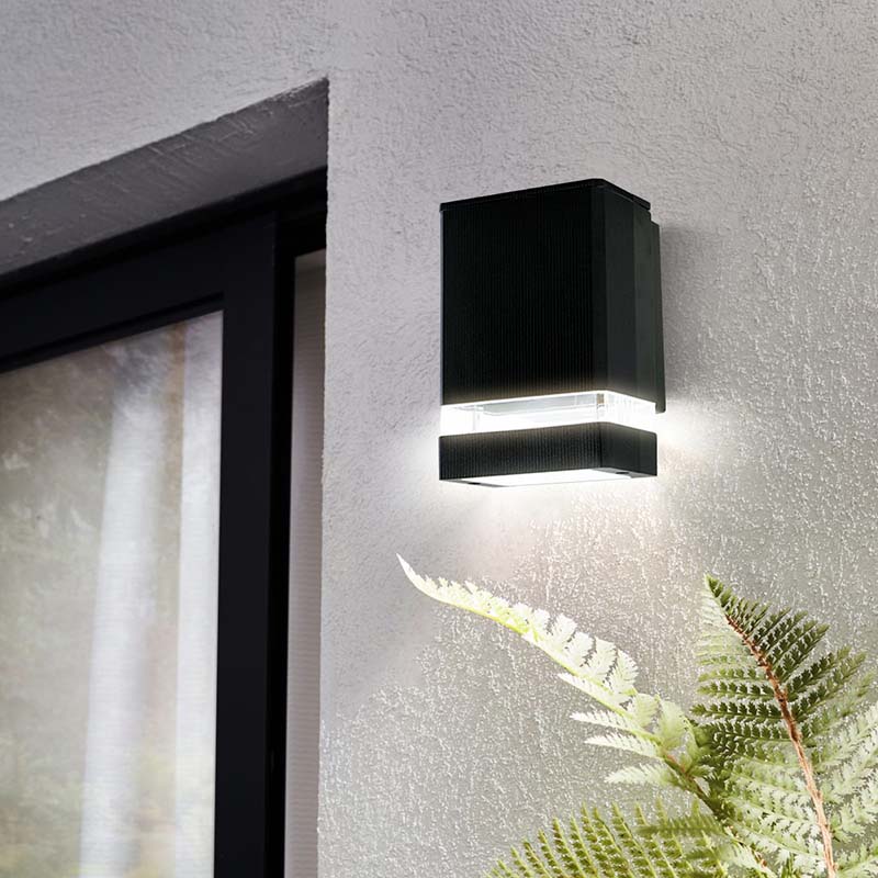 modern black outdoor sconces