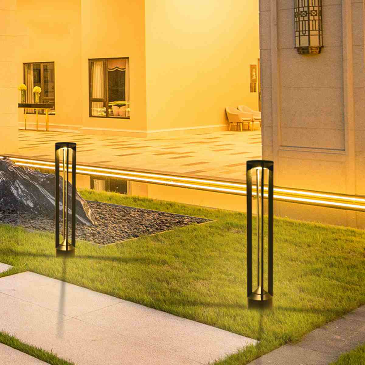 Decorative Bollards with Lights