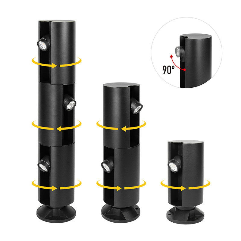 Bollard style landscape lights 