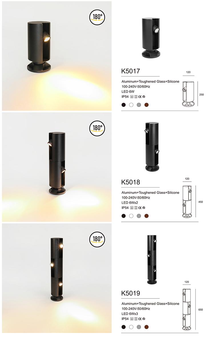 Bollard style landscape lights 