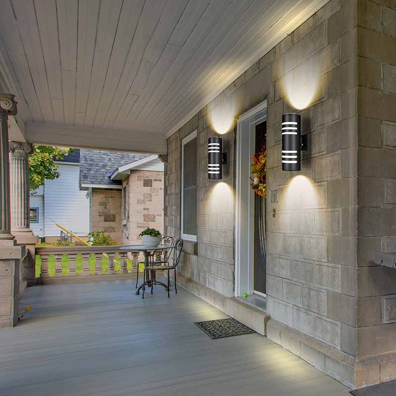 outdoor wall sconce up down lighting