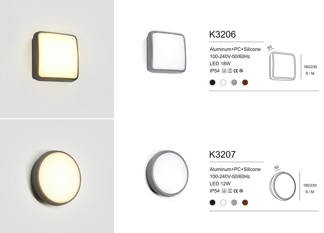 Round Outdoor Bulkhead Light