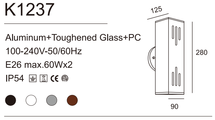 Up and Down Lights with Photocell