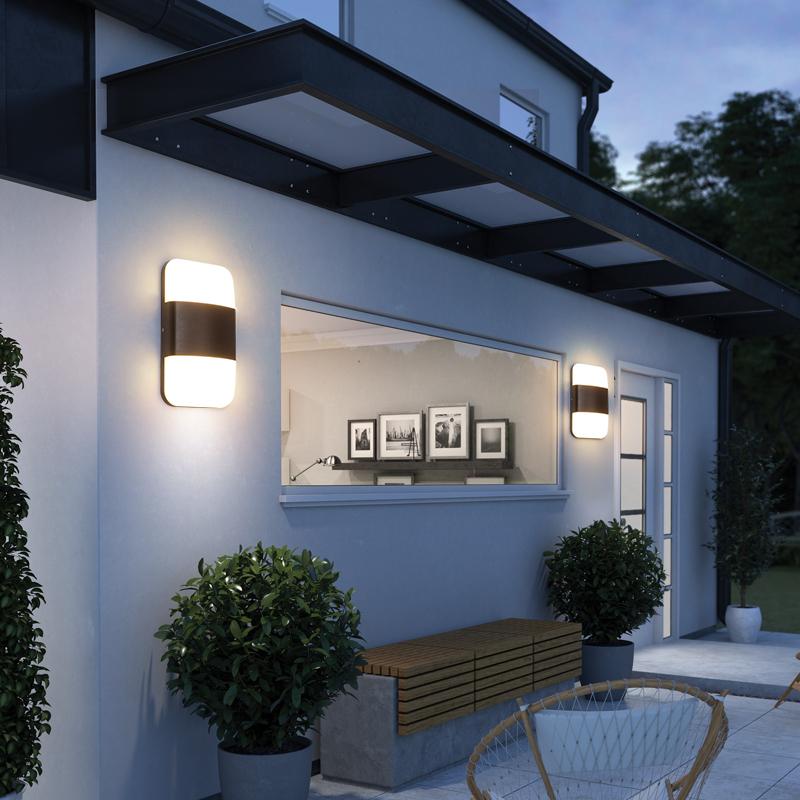 Black Aluminum LED Outdoor Wall Lights