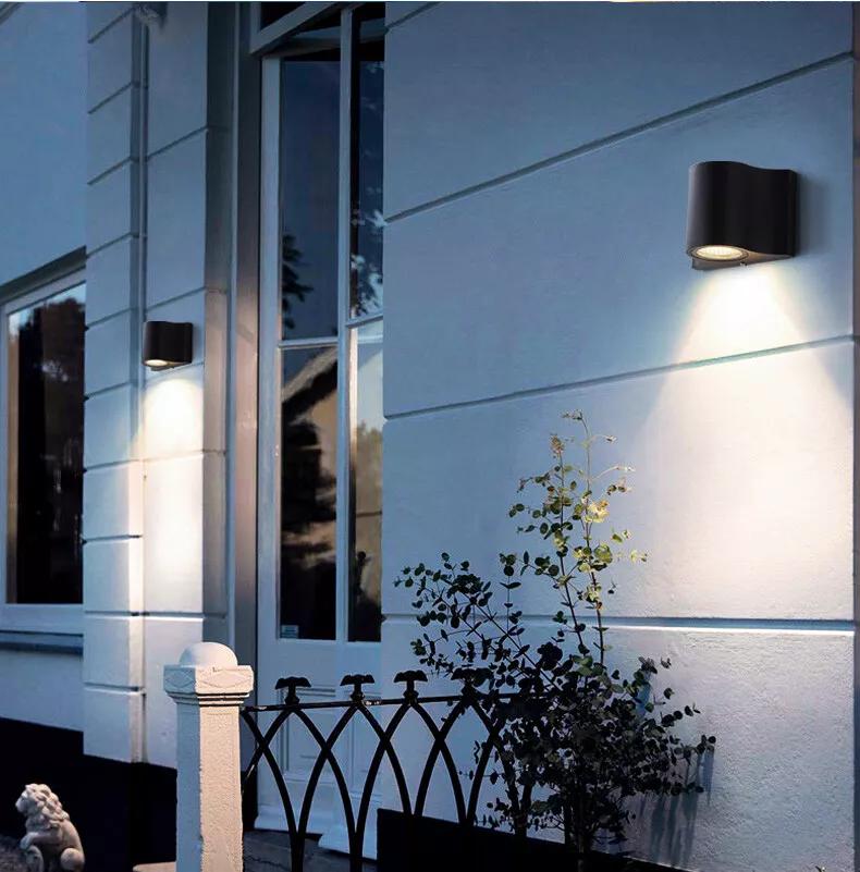 Led Black Exterior Sconce Lights