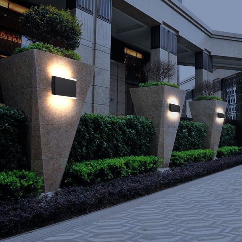 LED modern outdoor sconce light